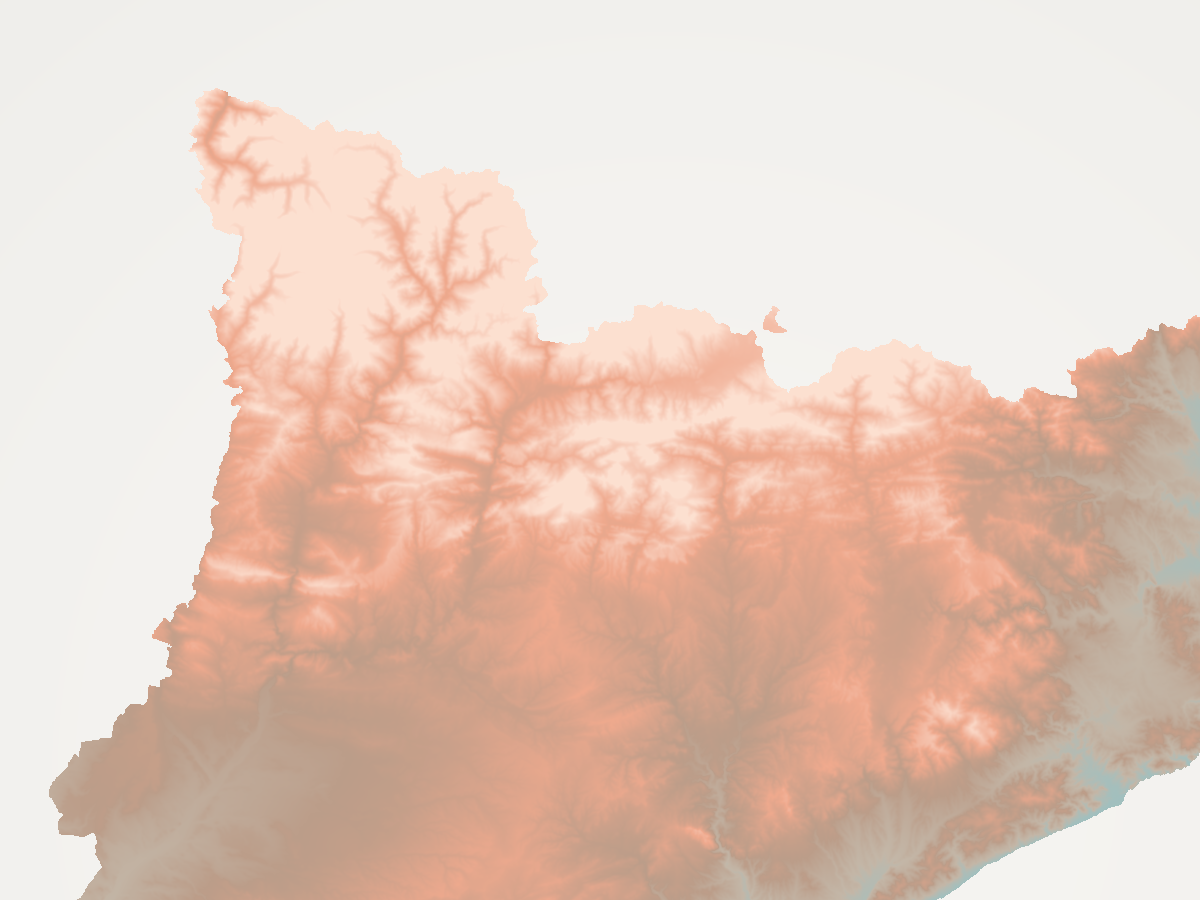 Native-resolution Pyrenees detail of the adaptive hypsometric albedo